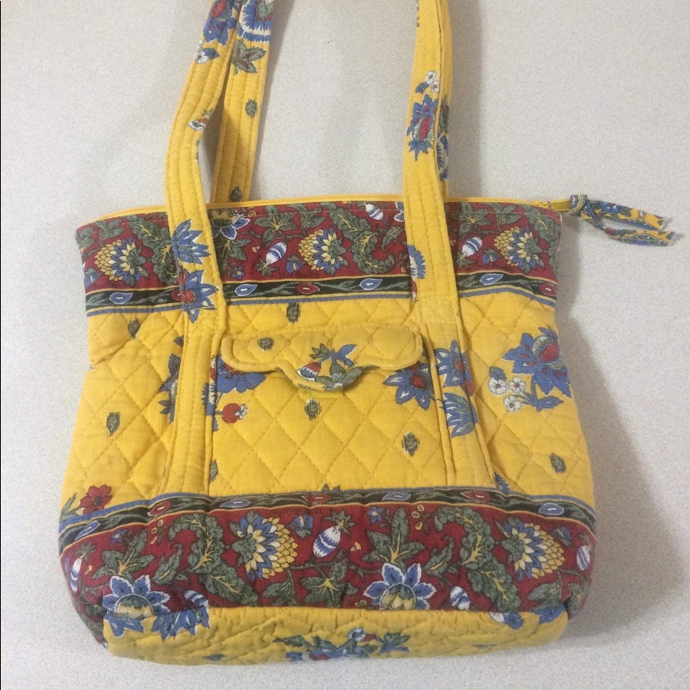 Retired Vera Bradley French Yellow Small Tote